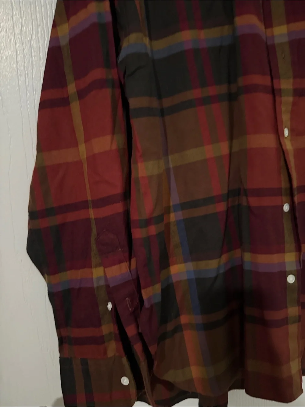 Polo by Ralph Lauren Red and Brown Plaid Button-Down Shirt